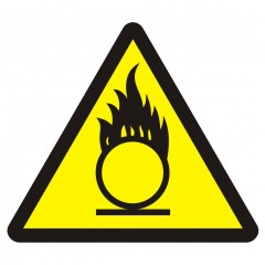 Znak przeciwpożarowy - Materiały utleniające