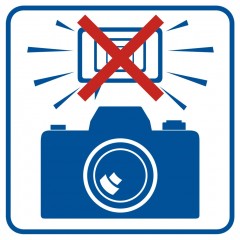 No flash photography