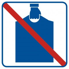 Znak - Zakaz wnoszenia podręcznego bagażu