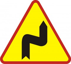 Double bend- first to the right