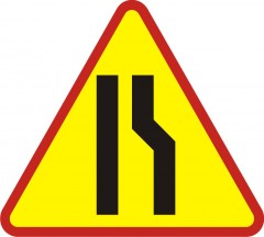 Right lane ends