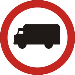 Verbot für Kraftfahrzeuge über 3,5 Tonnen (Laster)