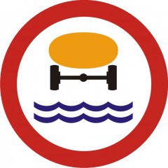 Verbot für Kfz mit wassergefährdeter Ladung