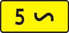 Plate indicating number of bends