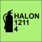 Halon 1211/4 fire extinguisher