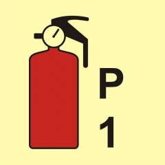 Powder fire extinguisher P1