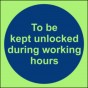 Entblocken halten in der Arbeitszeit
