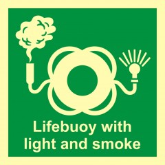 Rettungsring mit Licht und Rauchsignal