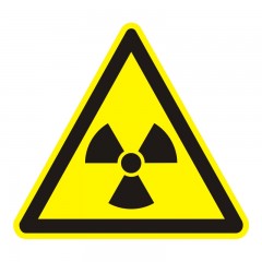 Warnung vor radioaktiven Stoffen oder ionisierenden Strahlen