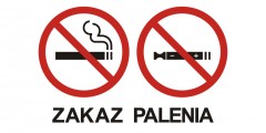 Znak - Zakaz palenia tytoniu i papierosów elektronicznych 1