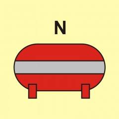 Fest eingebaute Löschanlage (N-Stickstoff)