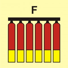 Fest eingebaute Feuerlöschmittelbatterie (F-Schaum)
