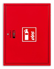 Fire extinguisher cabinet for 2x12kg or 2xGS-5x fire extinguishers