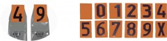 Die Ziffer "9" für die austauschbare Tafel – Einlage