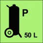 Fahrbarer Feuerlöscher (P-Pulver) 50L
