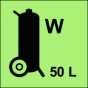 Fahrbarer Feuerlöscher (W-Wasser) 50L