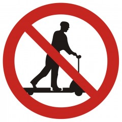 Rollerfahren auf Handhubwagen verboten