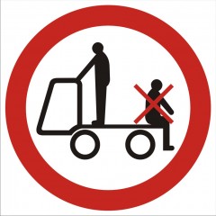 Rollerfahren auf Handhubwagen verboten 2