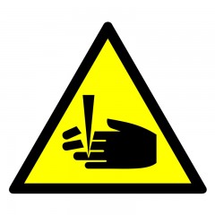 Danger of fingers pinching