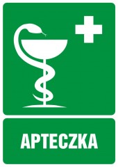 Znak BHP - Apteczka pierwszej pomocy