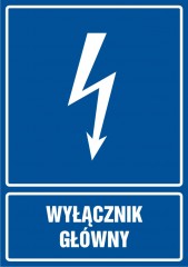 Znak elektryczny - Wyłącznik główny