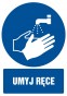 Znak BHP - Umyj ręce